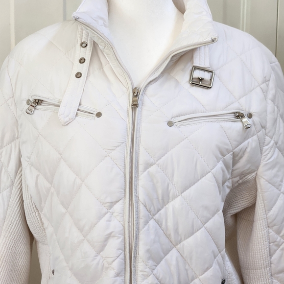 White Lauren Ralph Lauren light puff packable winter jacket, size L - Picture 2 of 16